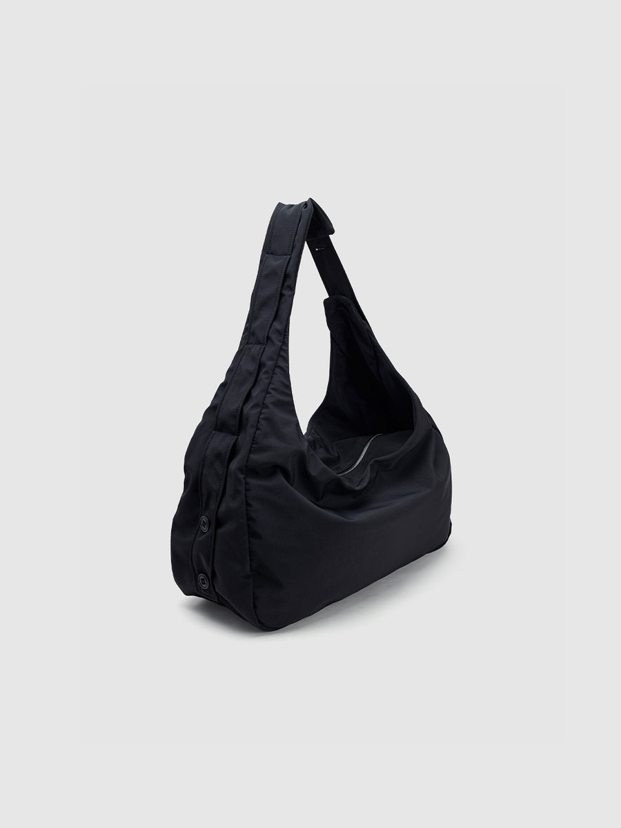 Plain Large Capacity Riveted Shoulders Bag