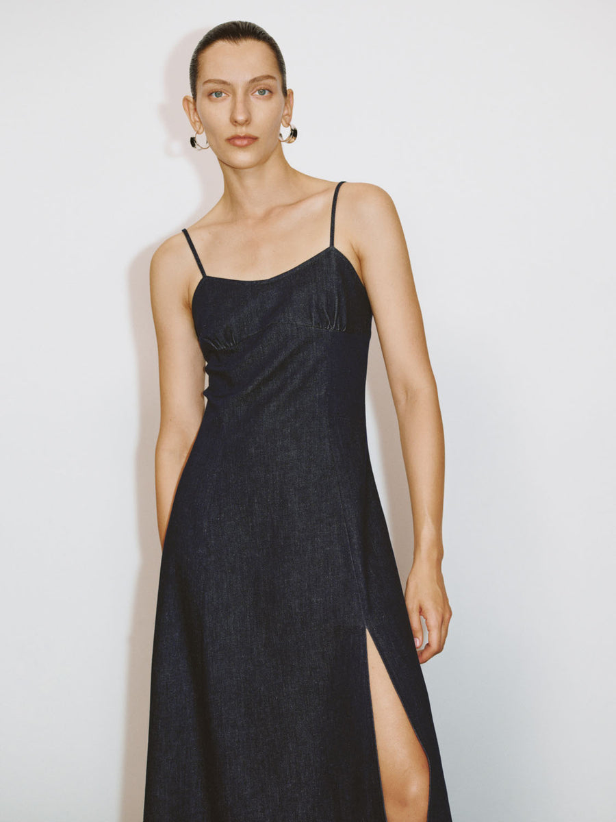 Cami Coated Denim Dress