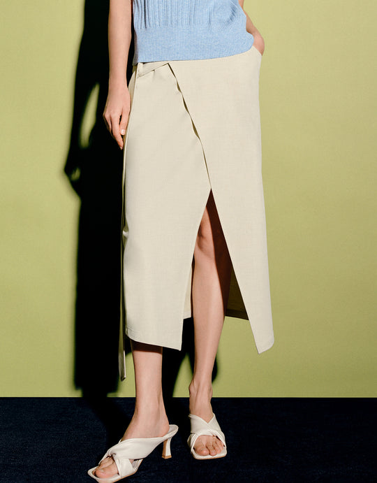 Straight Midi Skirt