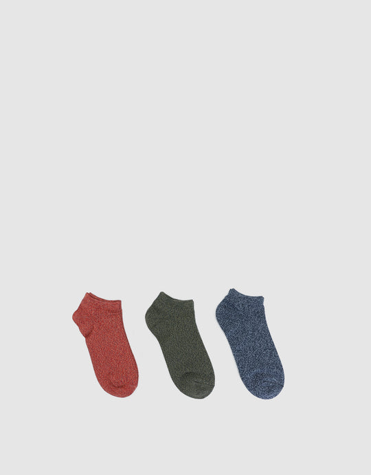 3-Pack Of Plain Socks