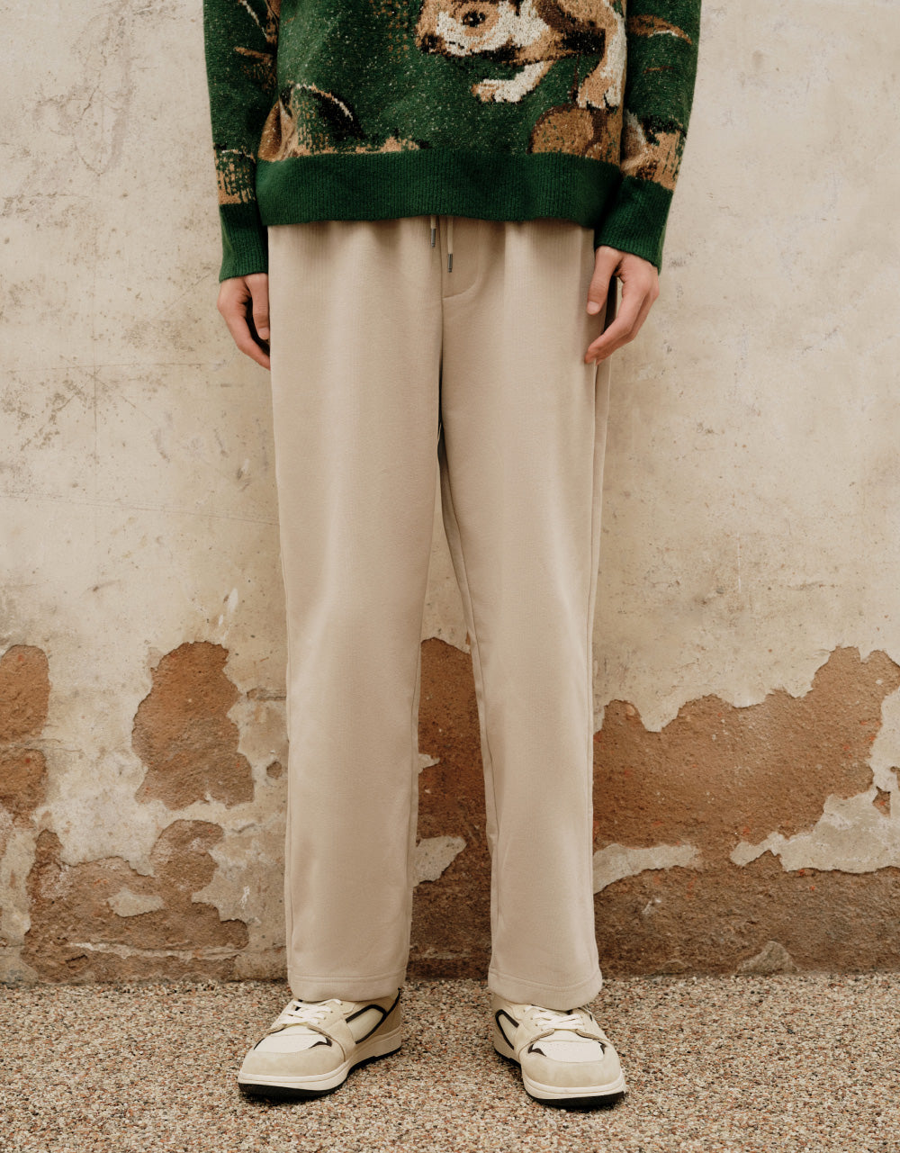 High Waist Straight Pants