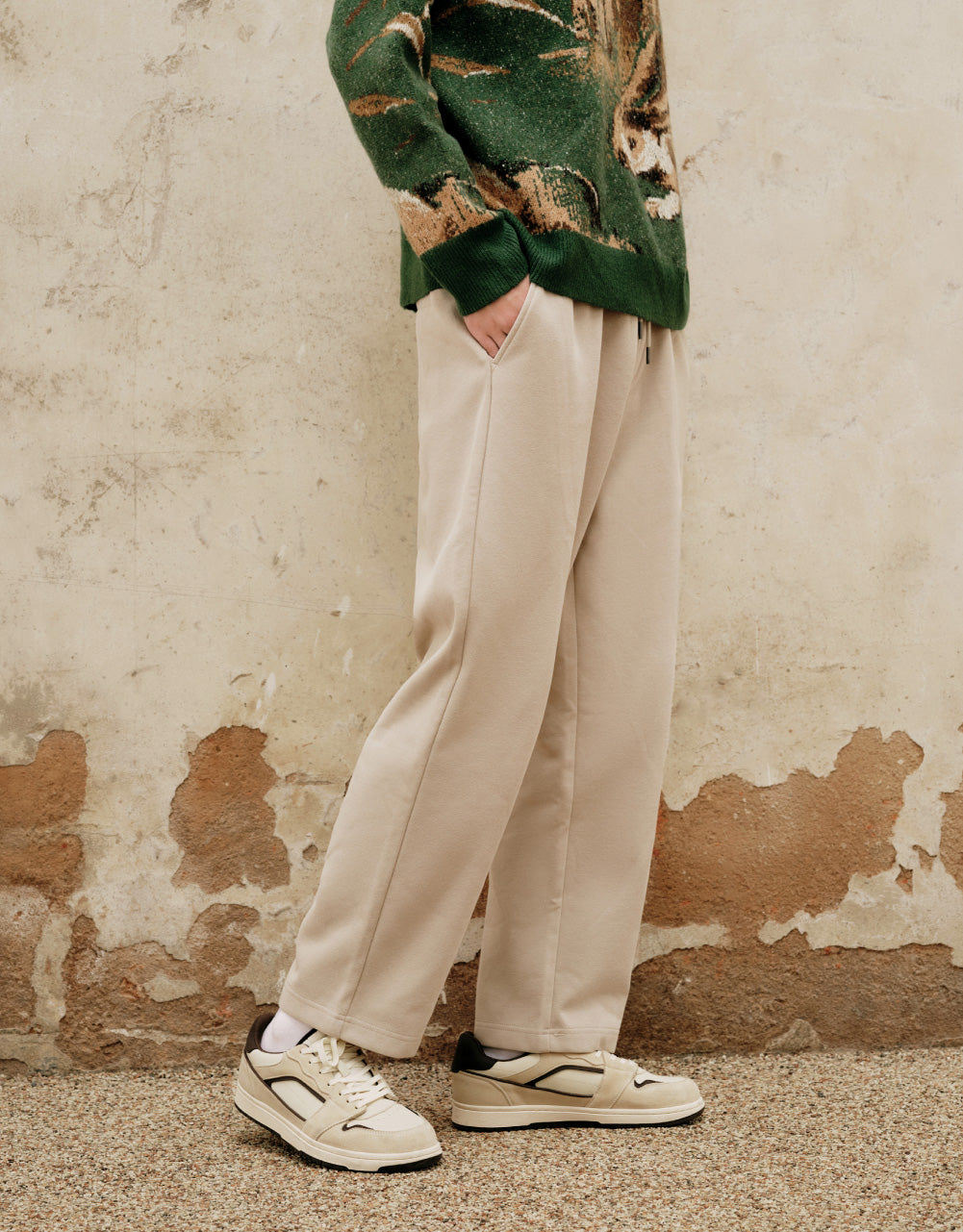 High Waist Straight Pants