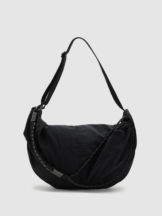 Crescent Oversized Braided Strap Crossbody Bag