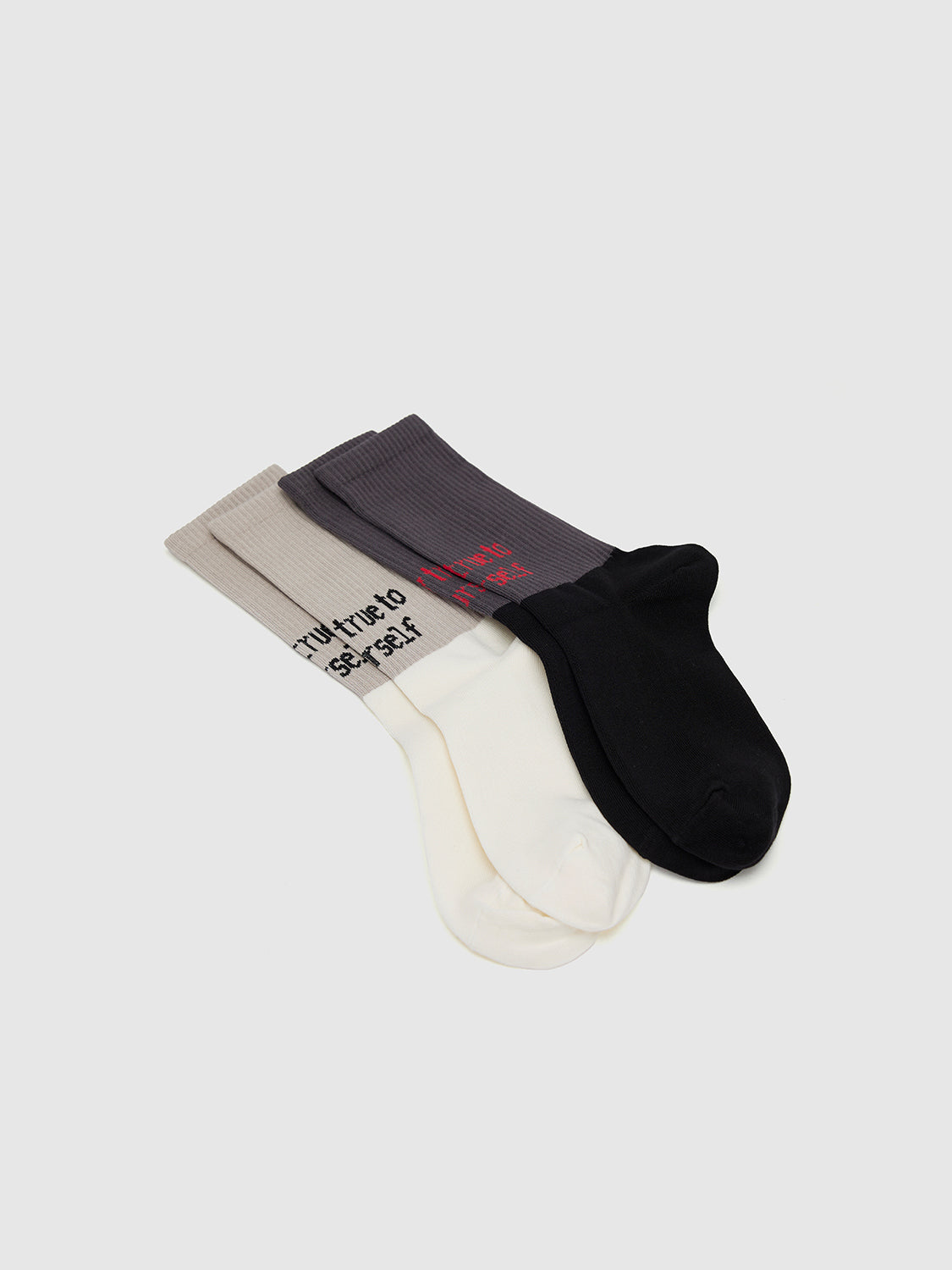 Two Toned Mid-Length Socks