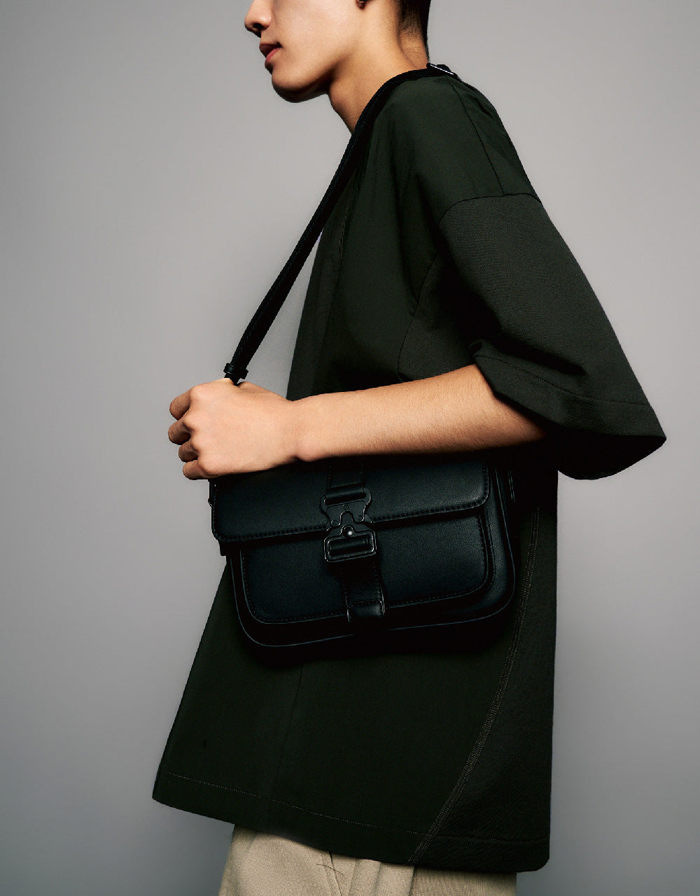 Buckled Crossbody Bag