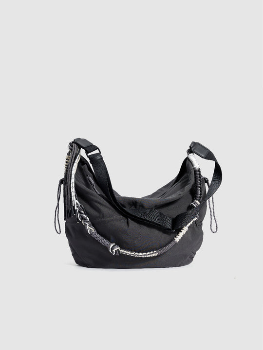 Braided Strap Décor Crossbody Bag