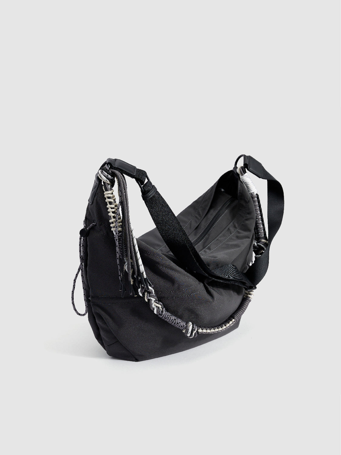 Braided Strap Décor Crossbody Bag