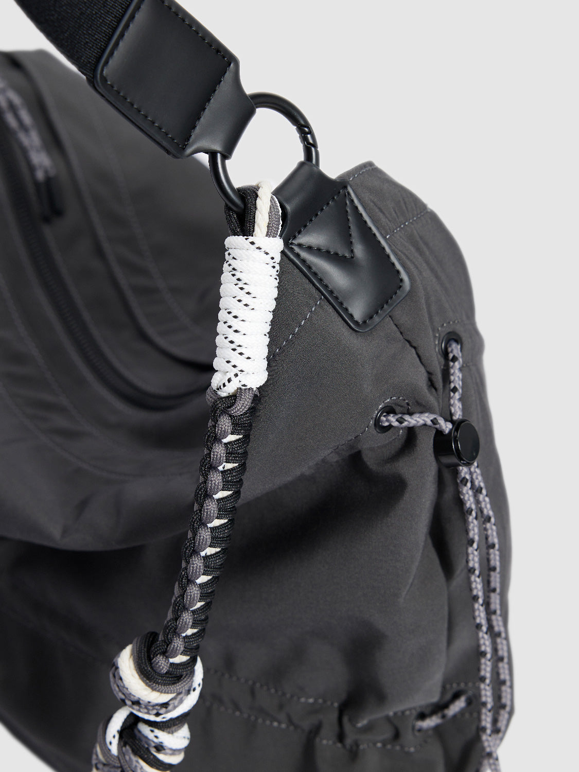 Braided Strap Décor Crossbody Bag