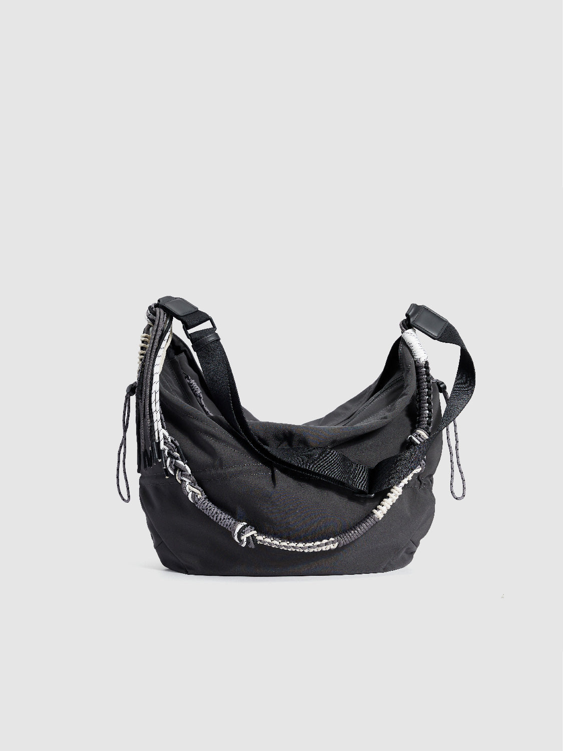 Braided Strap Décor Crossbody Bag