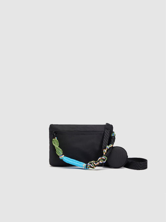 Braided Strap Décor Crossbody Bag