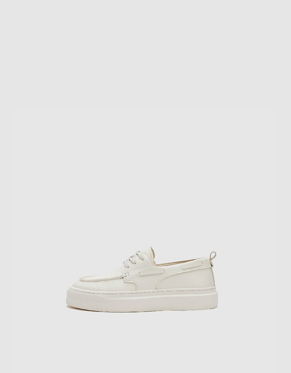 Vegan Leather Round Toe Sneakers