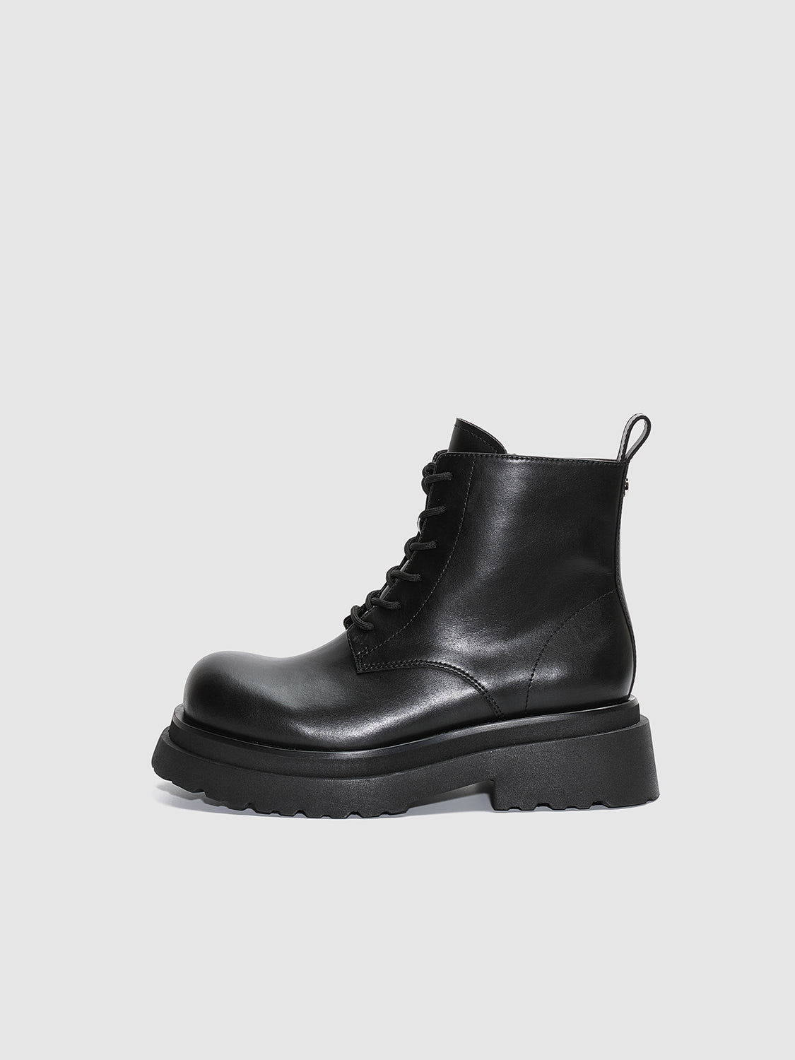 Lace Up Chunky Ankle Boots
