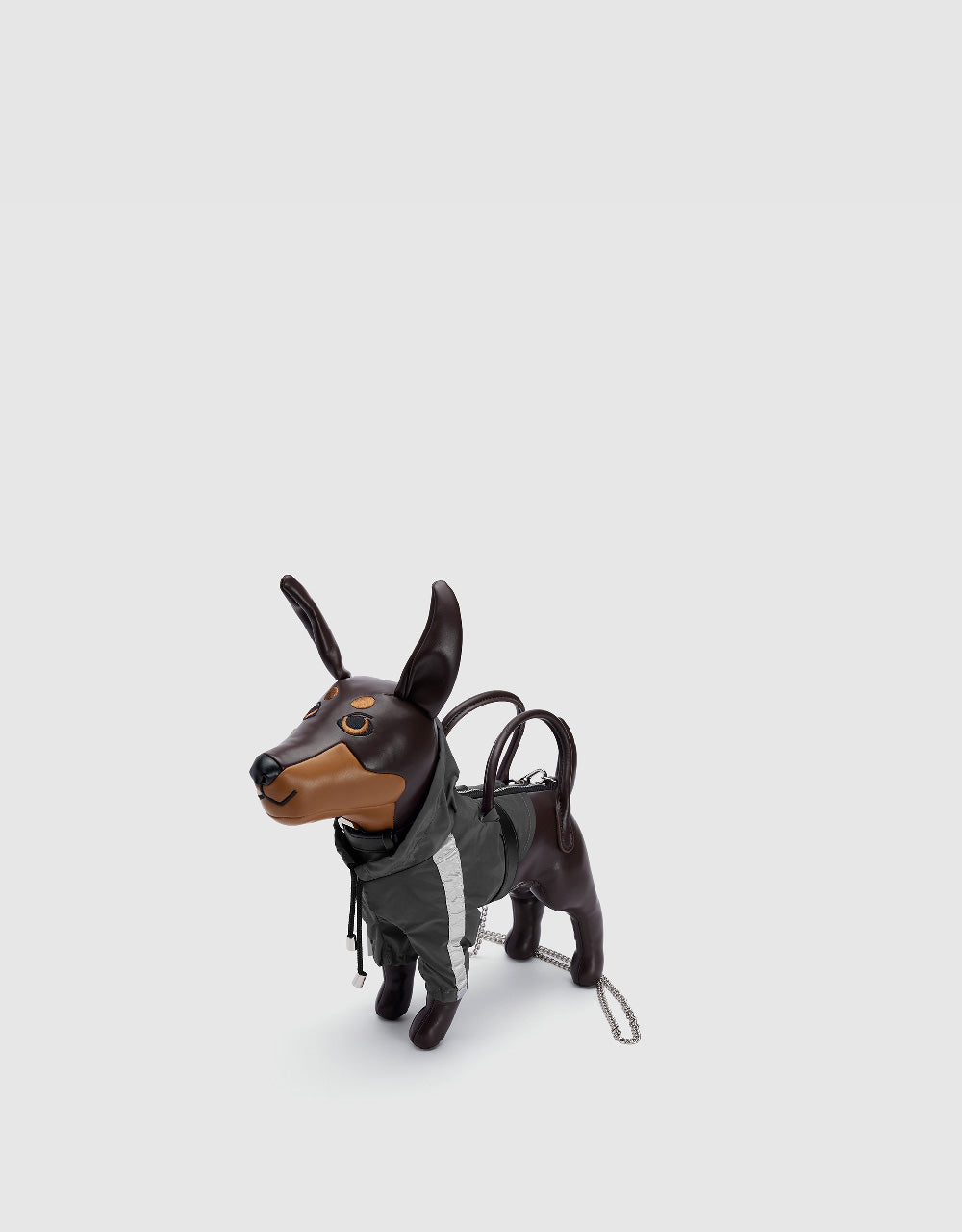 Vegan Leather Dog Key Charm