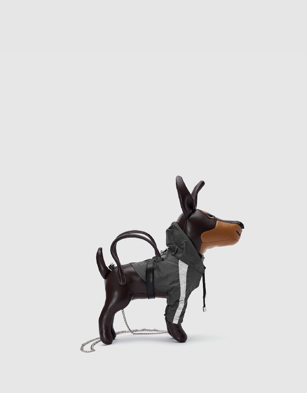 Vegan Leather Dog Key Charm