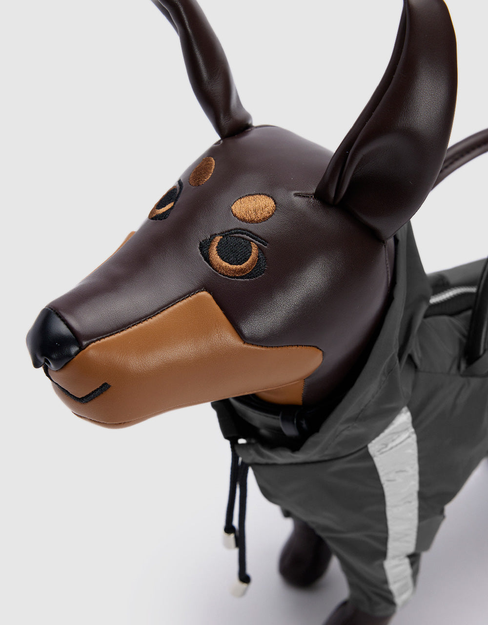 Vegan Leather Dog Key Charm