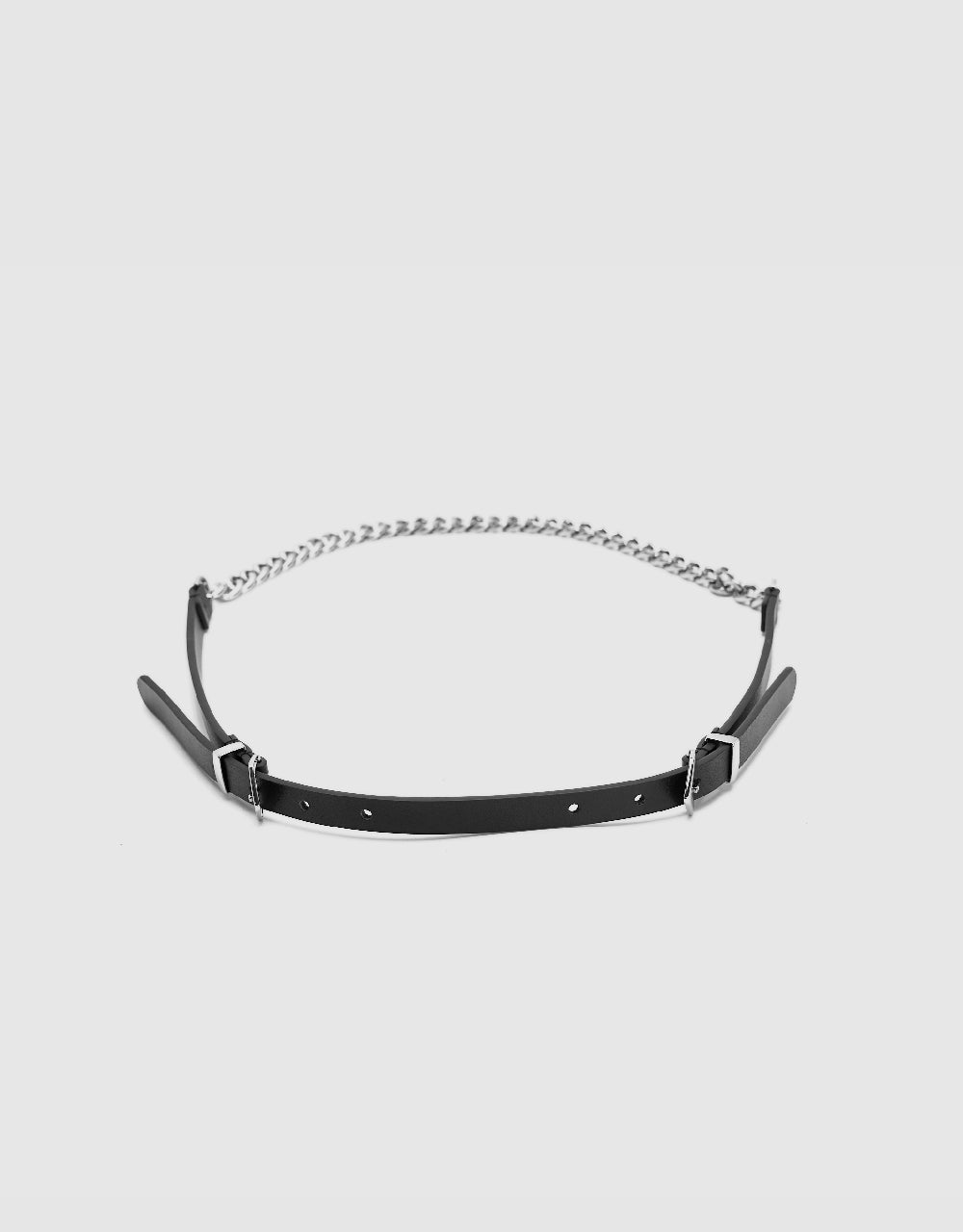 Vegan Leather Skinny Belt
