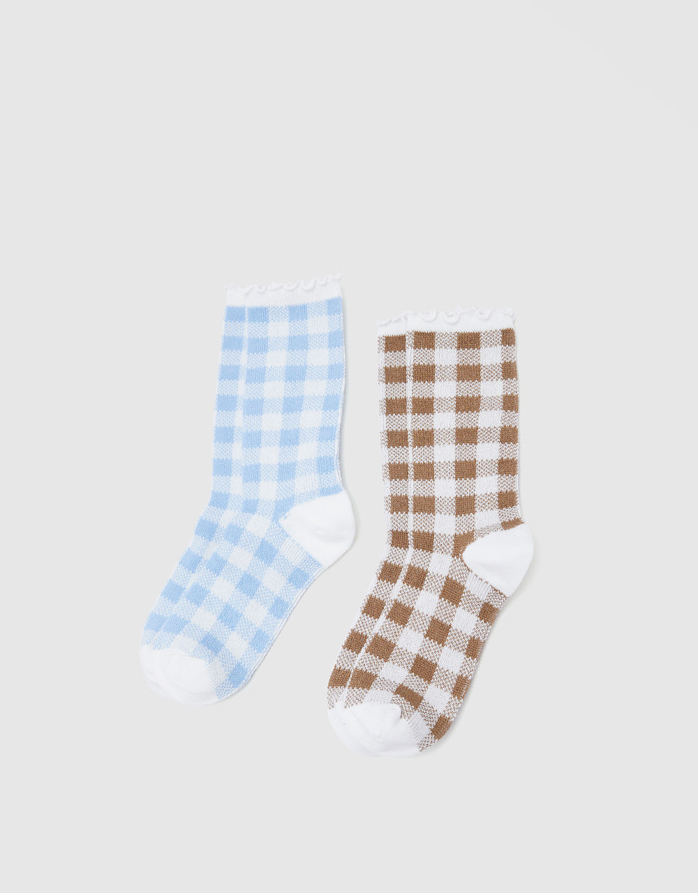 Checkered Mid-Length Socks