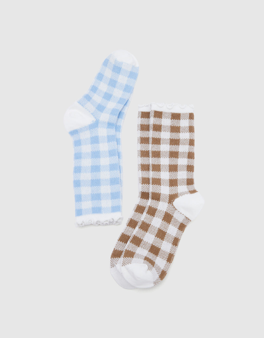 Checkered Mid-Length Socks