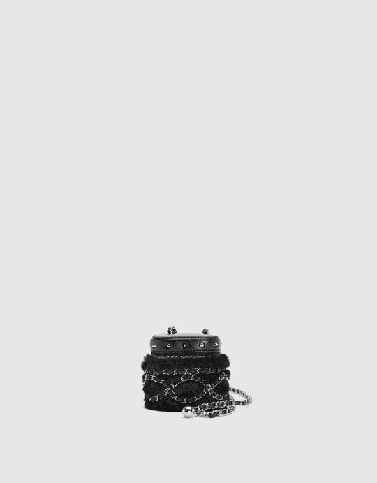 Chained Vegan Leather Mini Bag