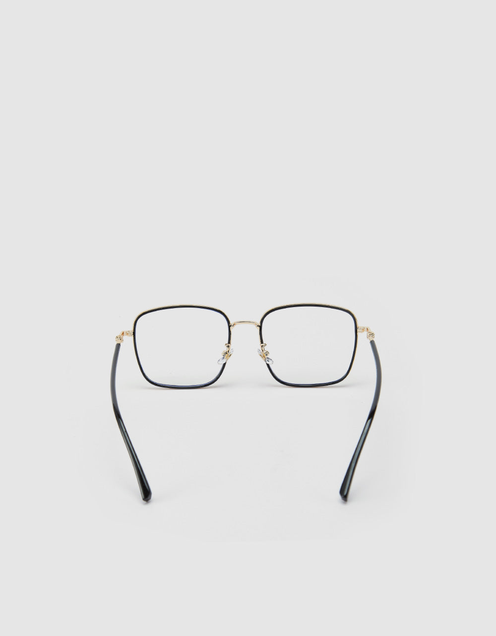 Square Clear Lense Glasses With Metal Legs