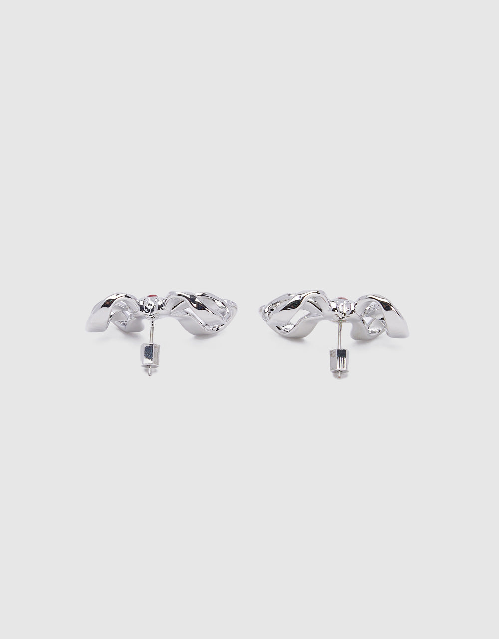 Bow Earings With Crystals