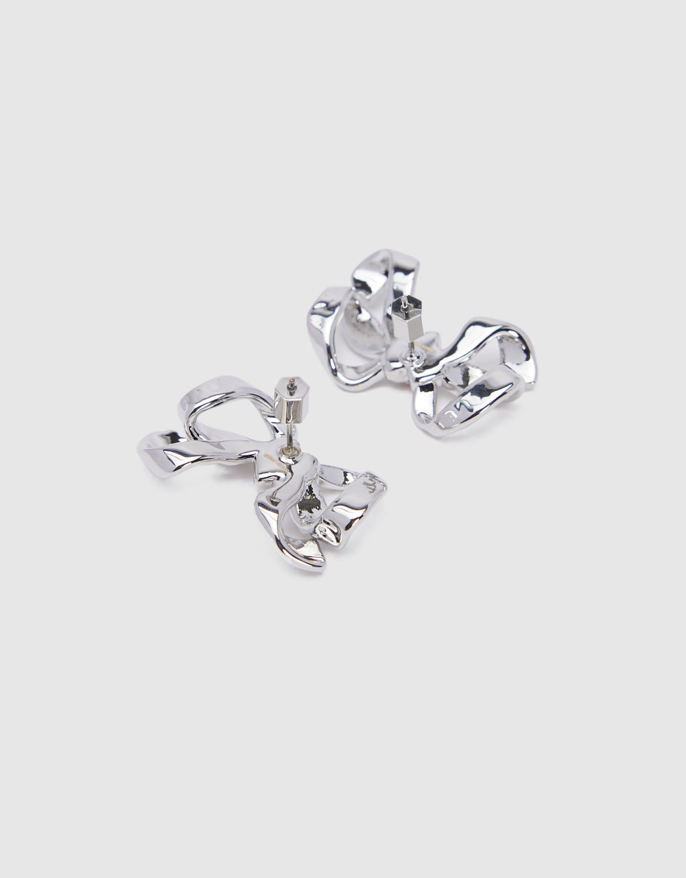 Bow Earings With Crystals