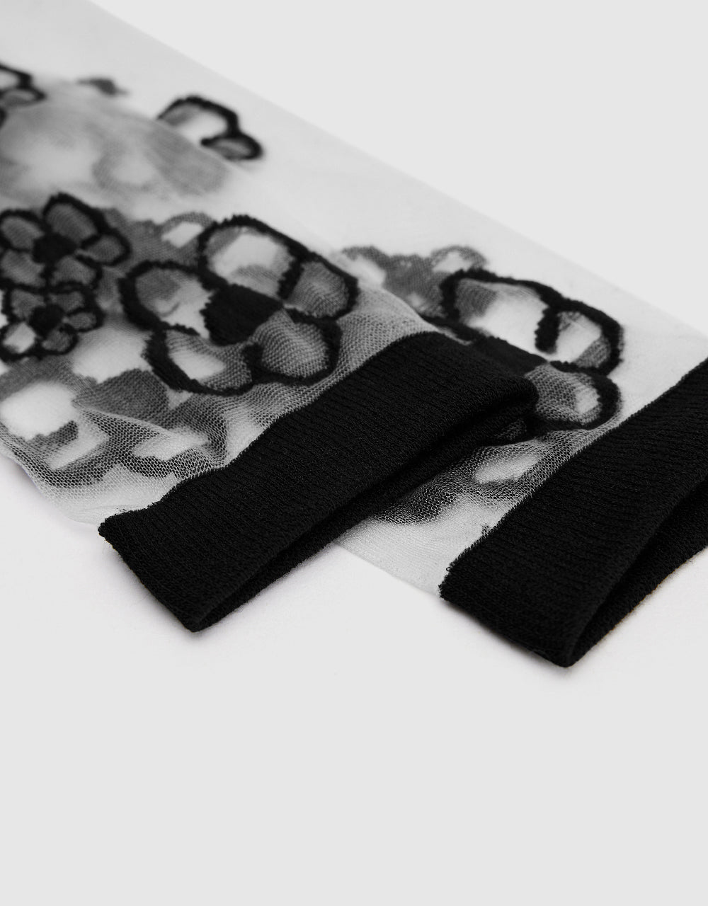 Flower Thin Mid-Length Socks