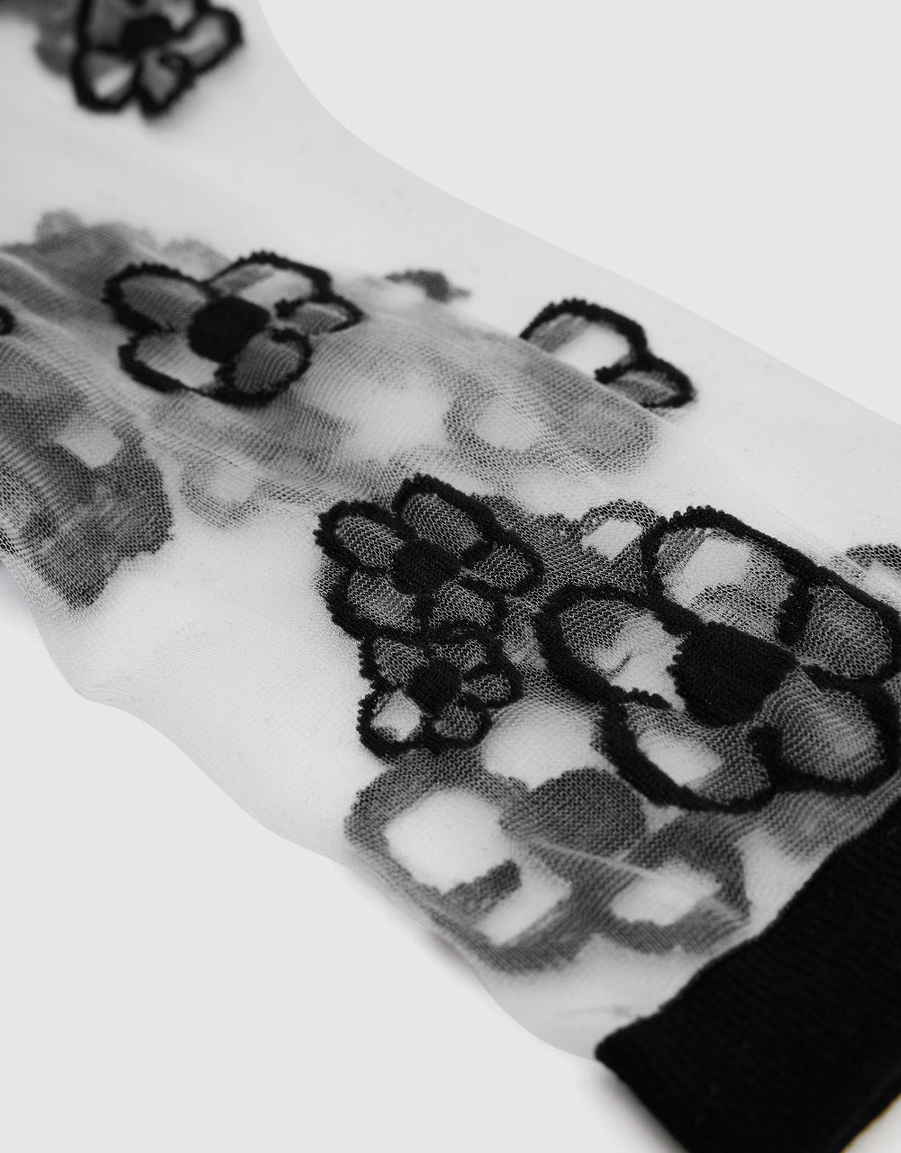 Flower Thin Mid-Length Socks
