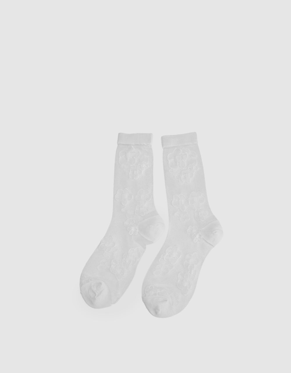 Flower Thin Mid-Length Socks