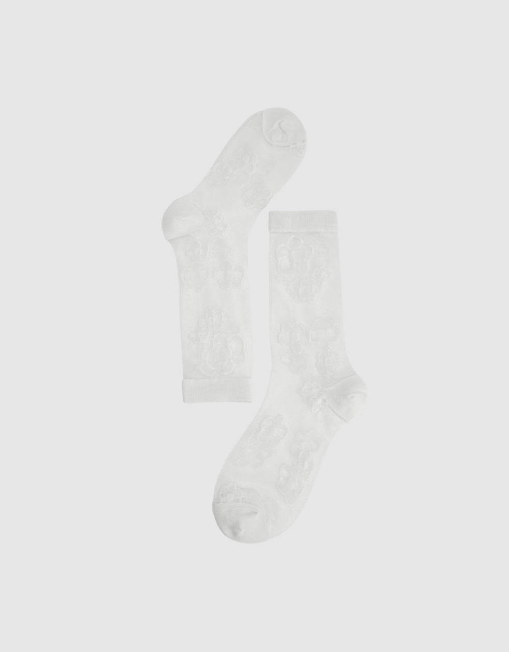 Flower Thin Mid-Length Socks