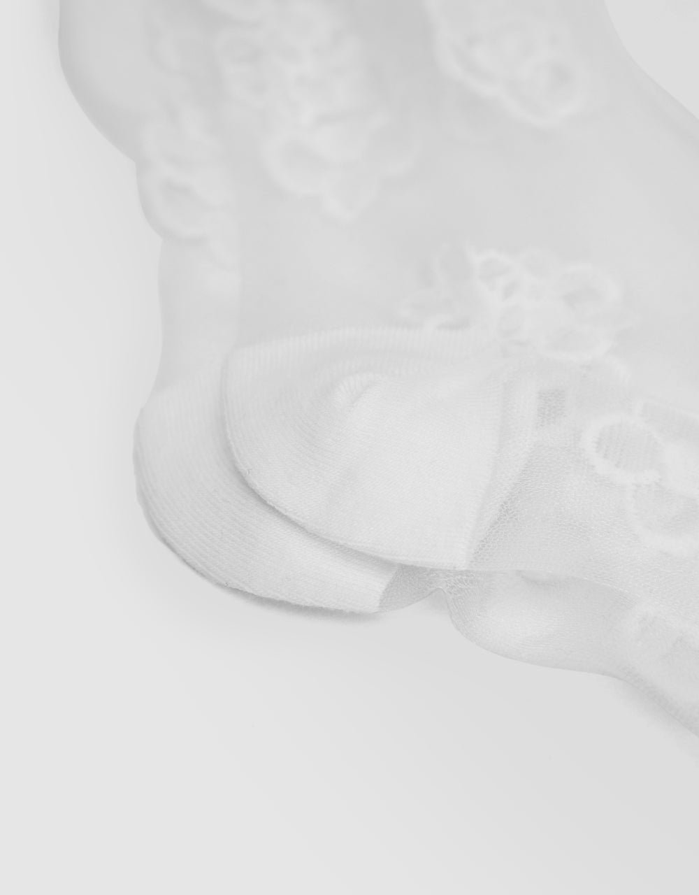 Flower Thin Mid-Length Socks