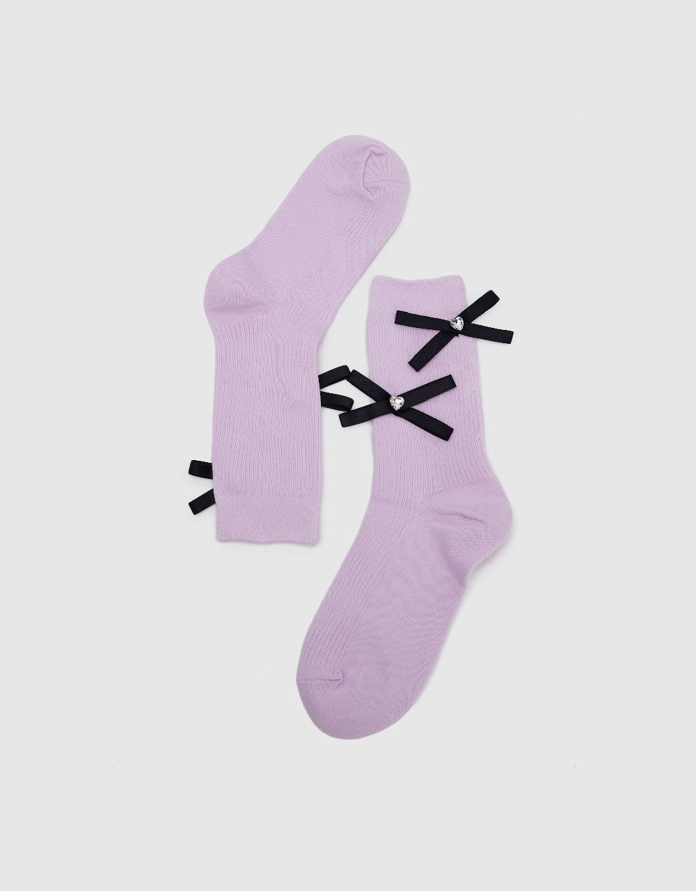 Bow Décor Mid-Length Socks