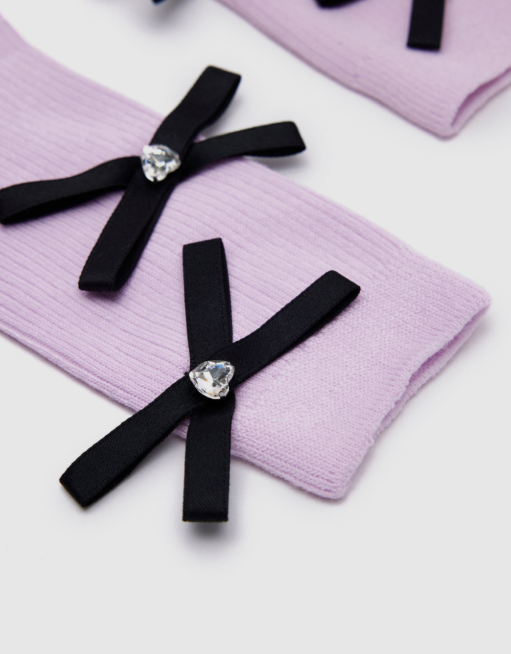 Bow Décor Mid-Length Socks