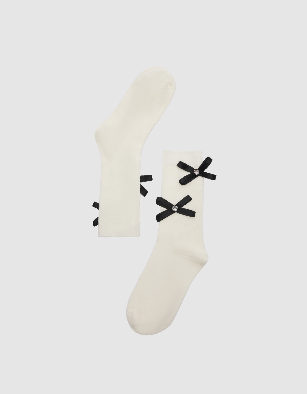 Bow Décor Mid-Length Socks