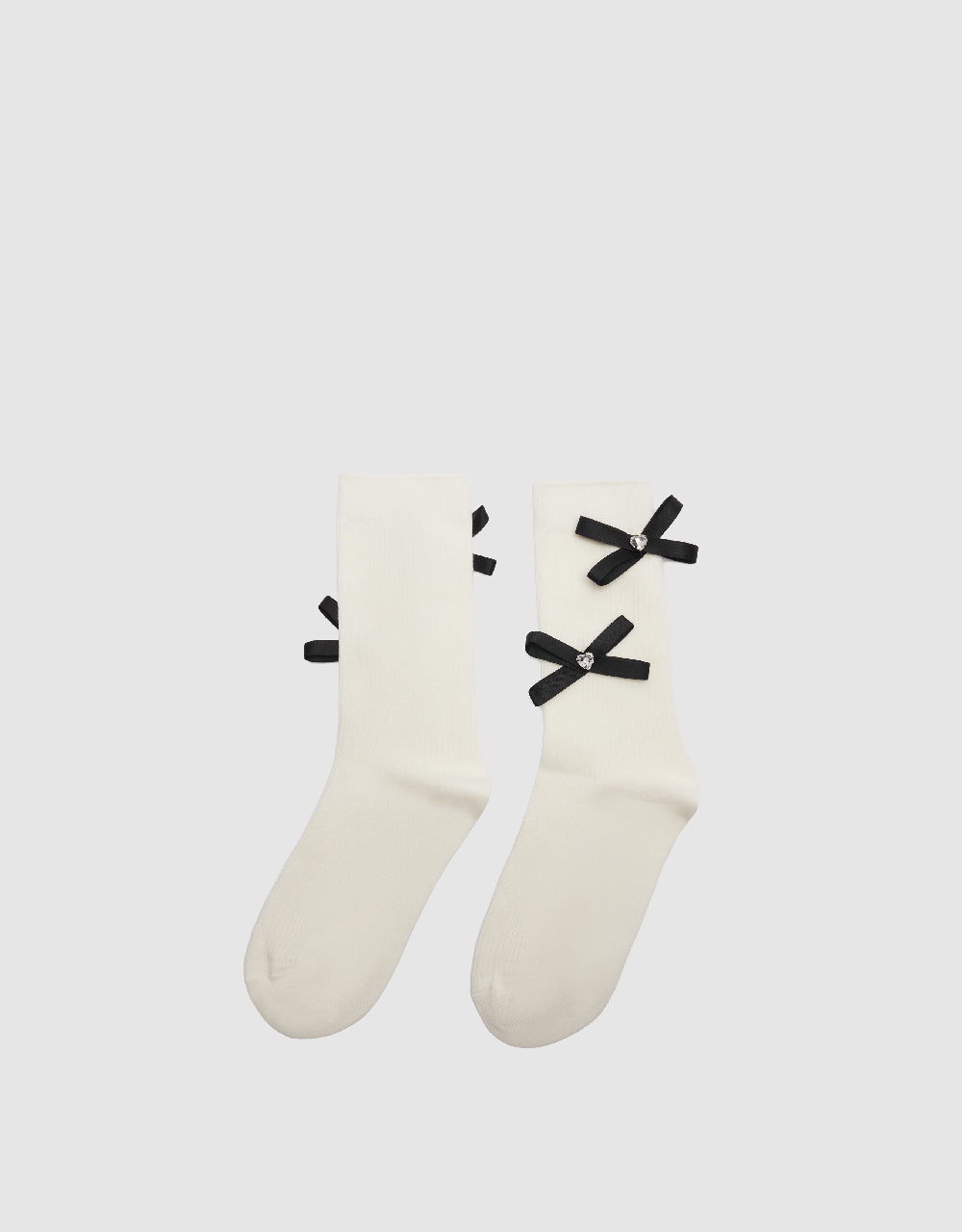 Bow Décor Mid-Length Socks
