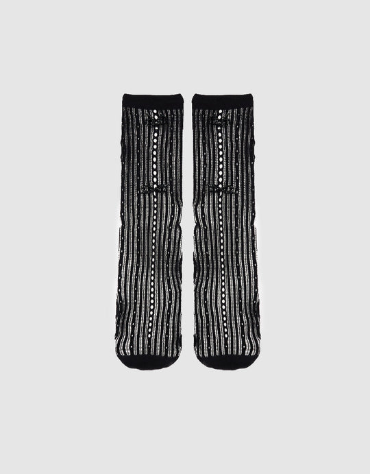 Bow Décor Mid-Length Socks