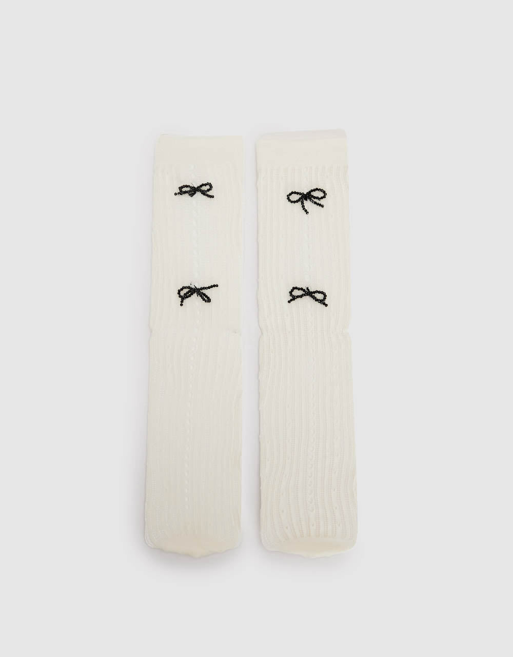 Bow Décor Mid-Length Socks