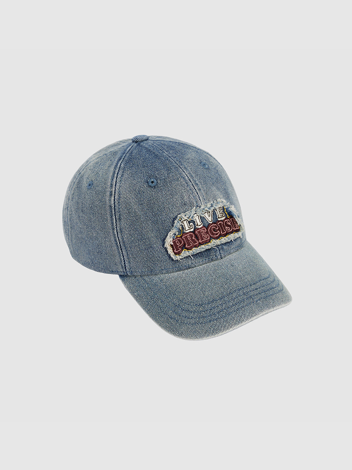 Letter Embossed Denim Baseball Cap