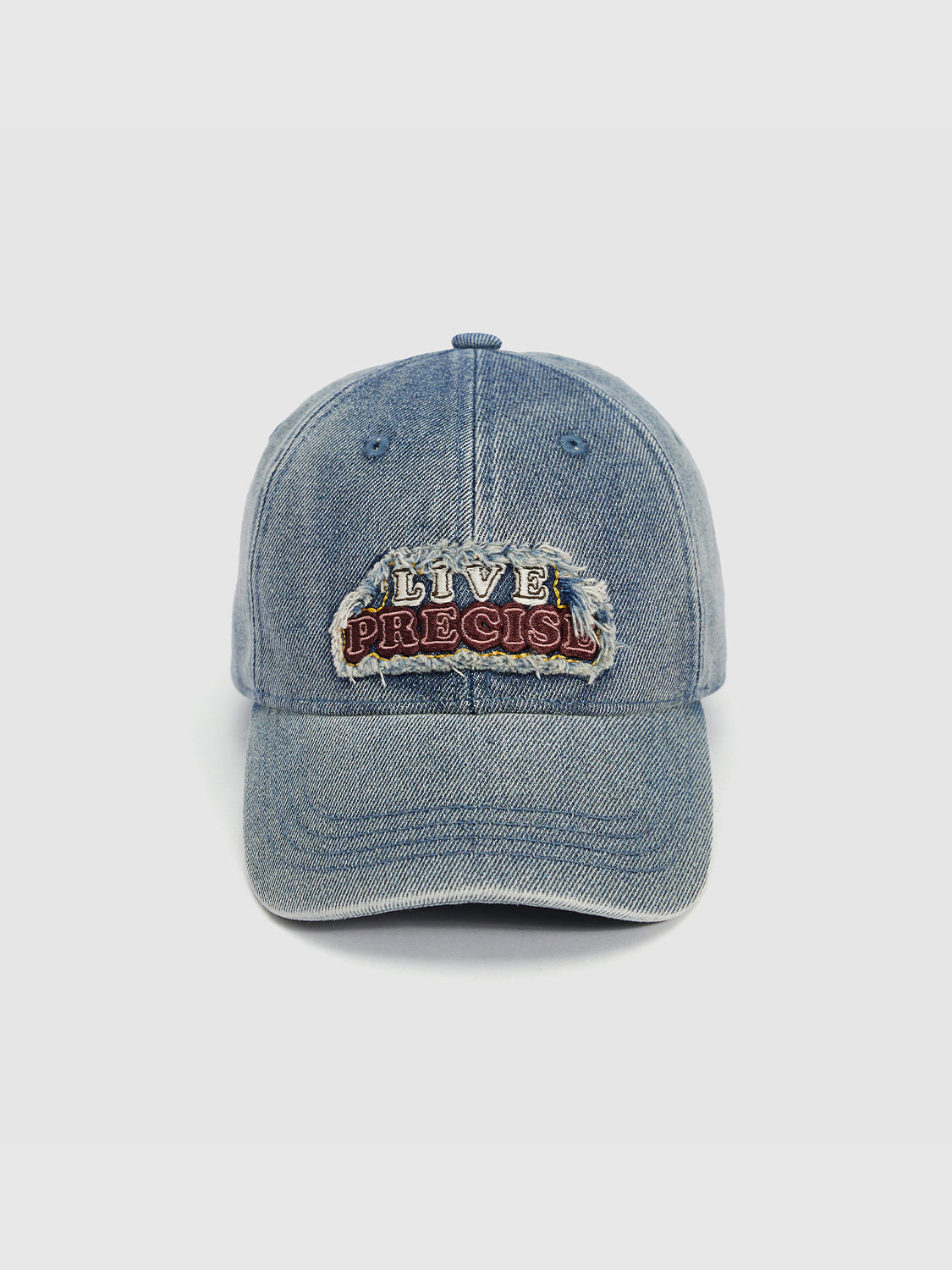 Letter Embossed Denim Baseball Cap