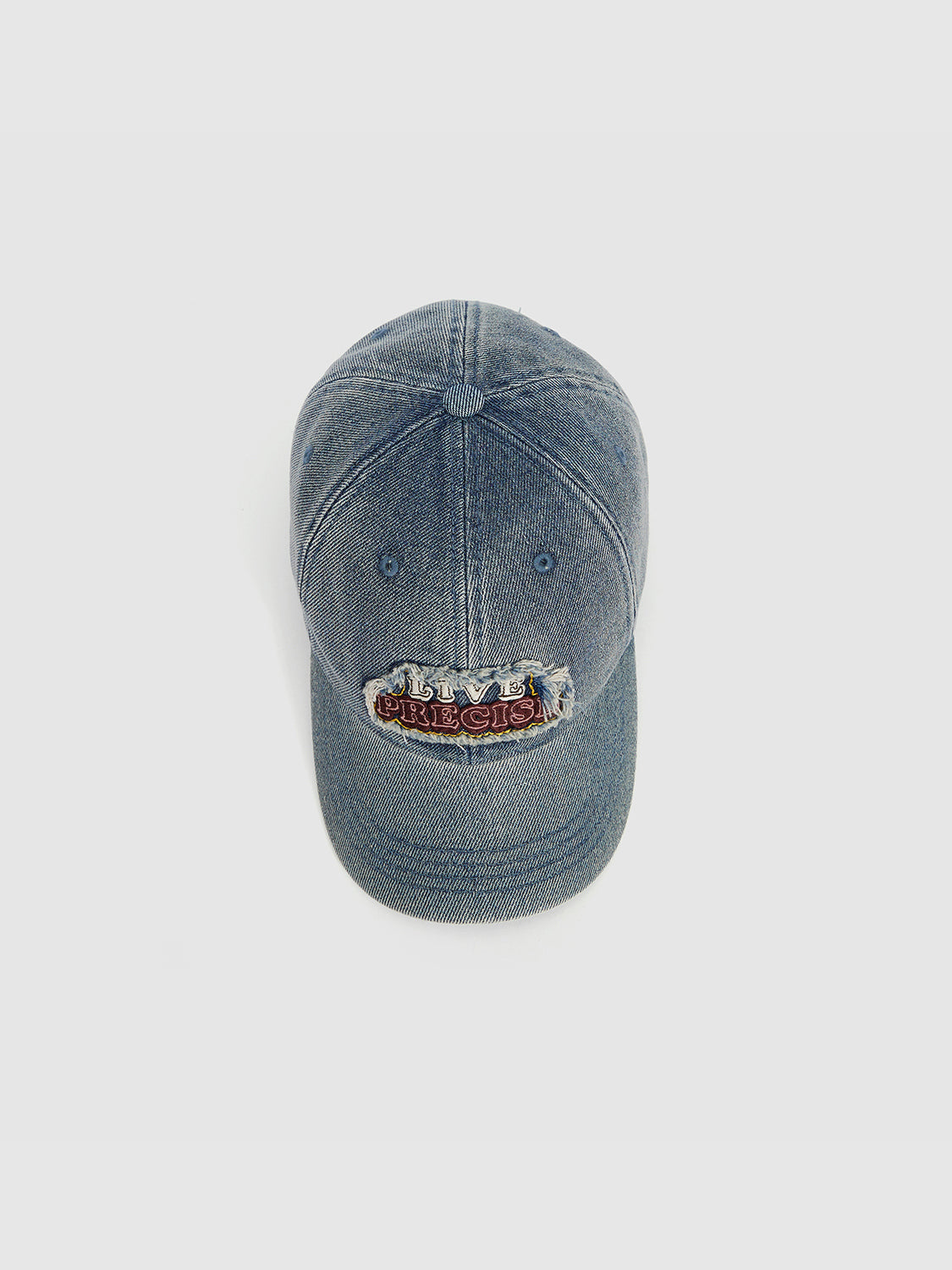 Letter Embossed Denim Baseball Cap