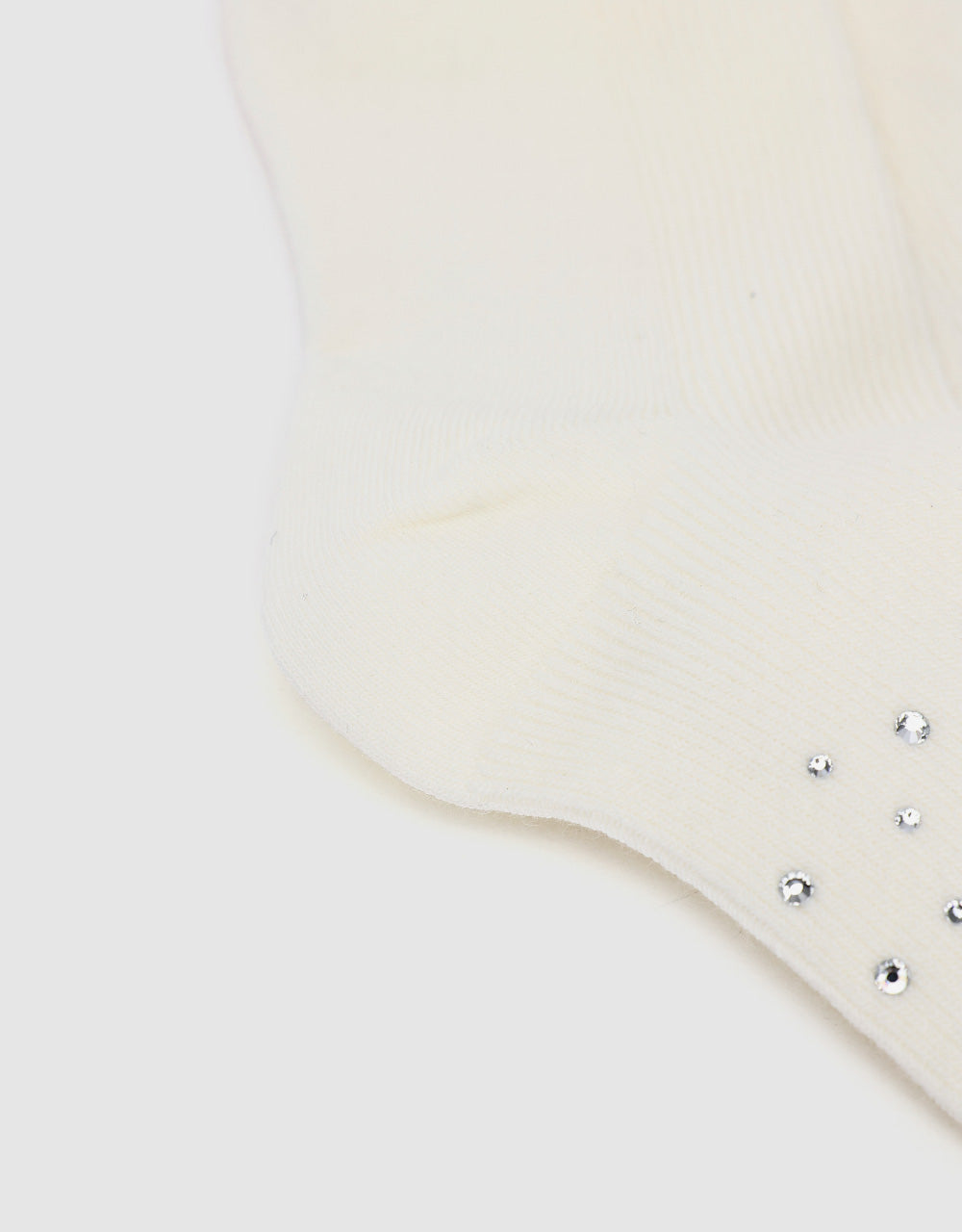 Rhinestone Décor Mid-Length Socks