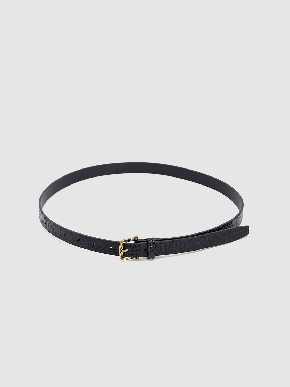 Vegan Leather Skinny Belts