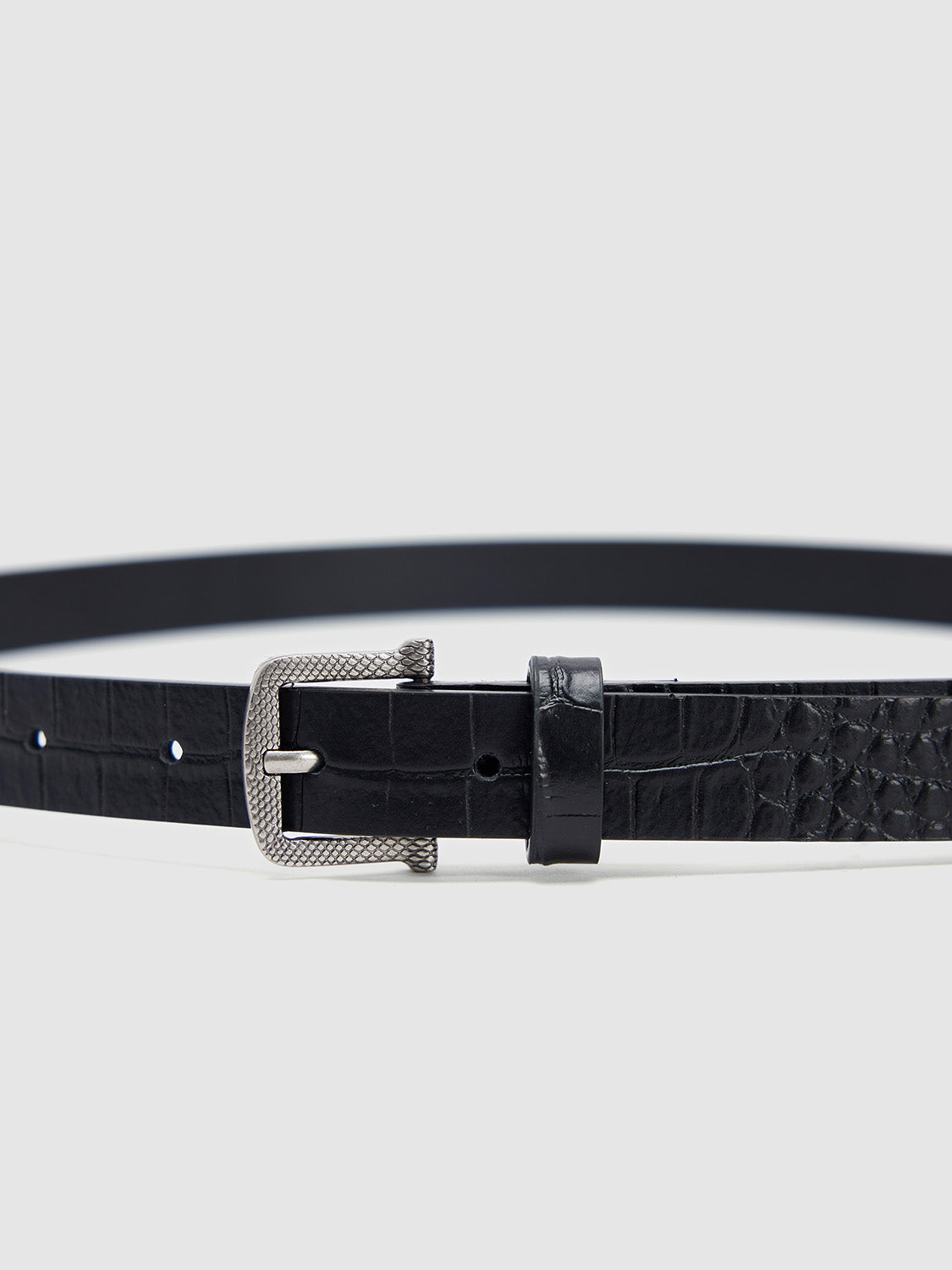 Vegan Leather Skinny Belts