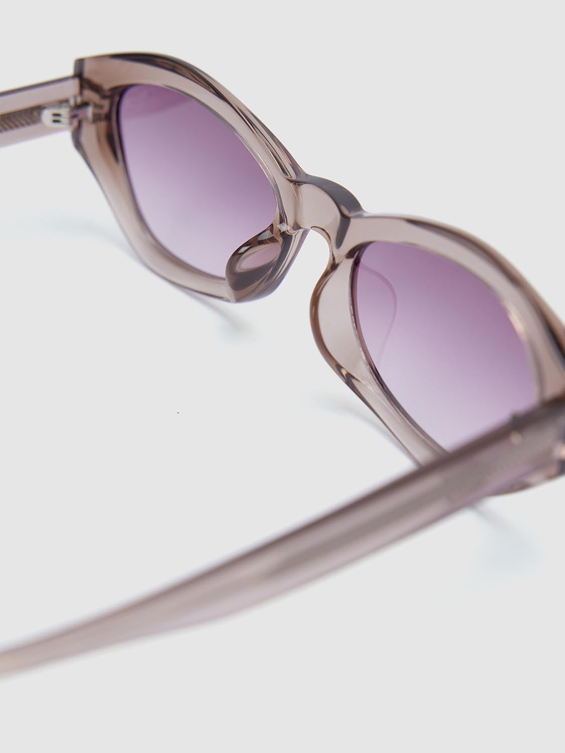 Clear Frame Cat Eye Sunglasses