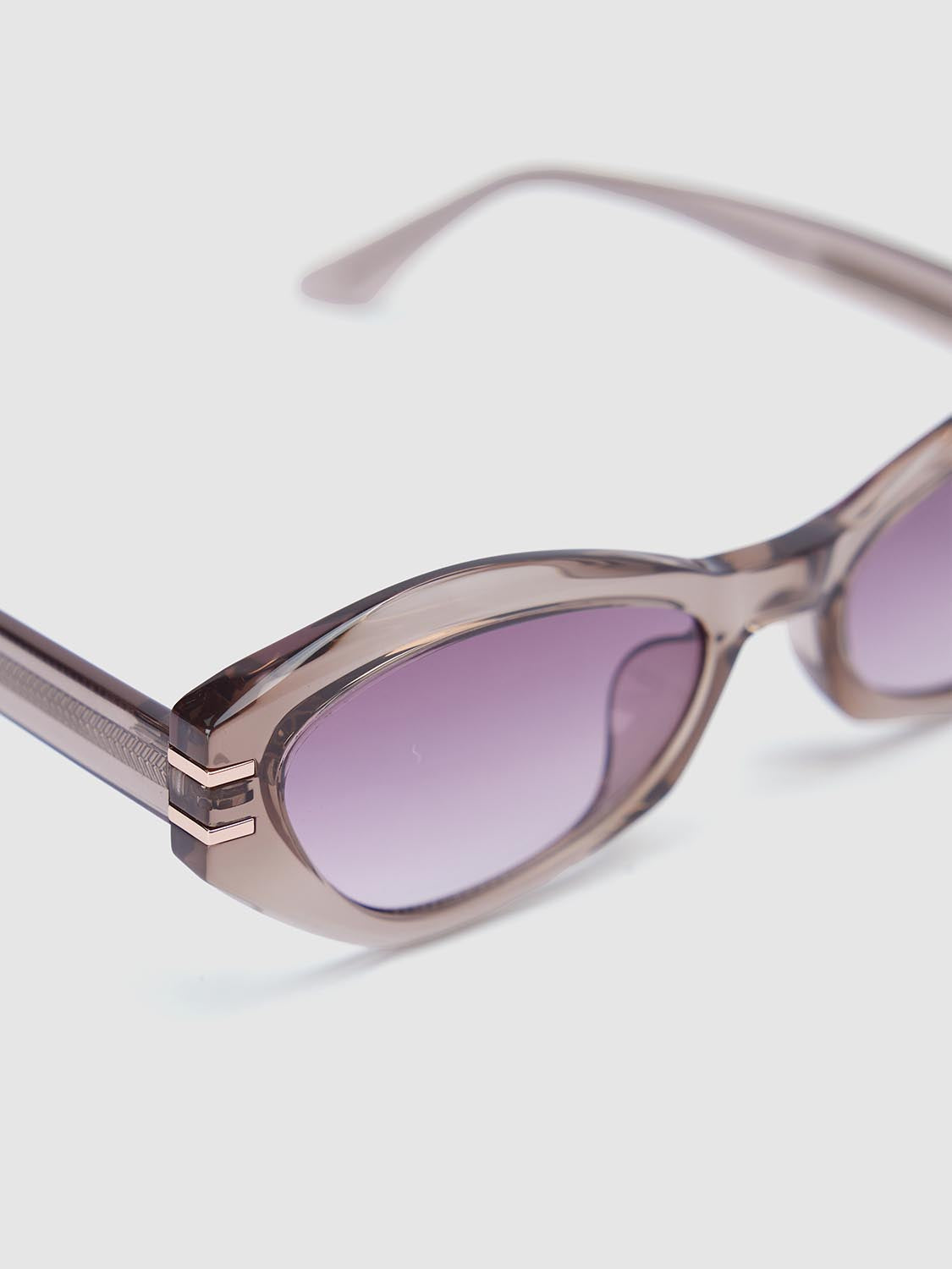 Clear Frame Cat Eye Sunglasses
