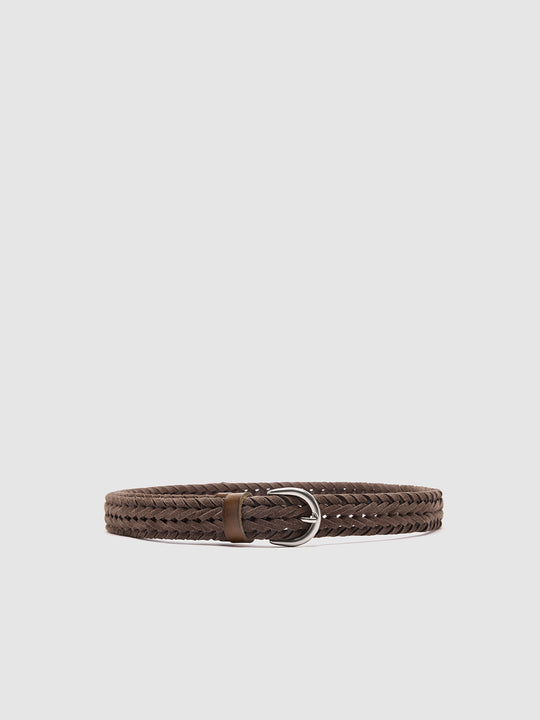 Faux Leather Woven Belt