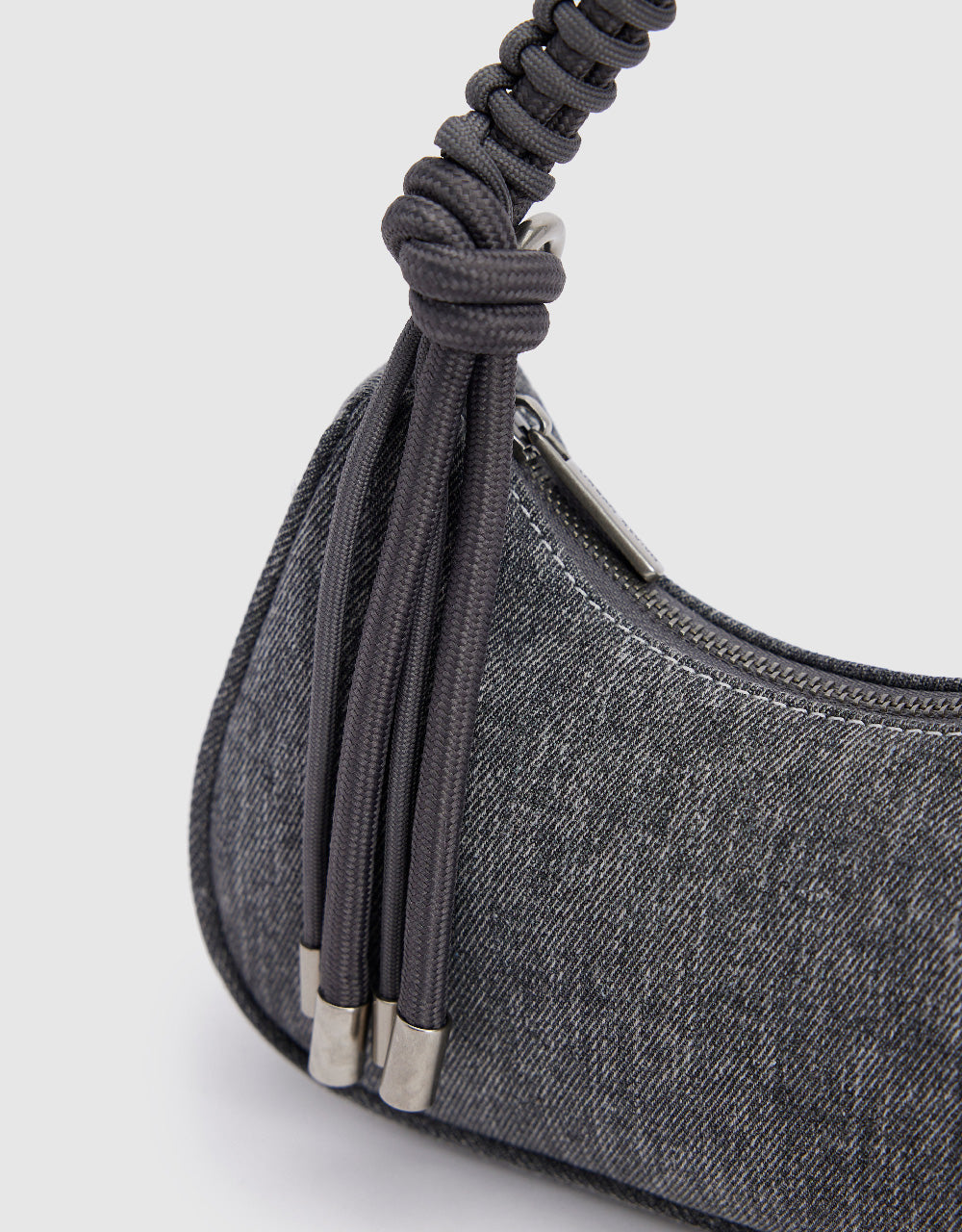 Braided Handle Shoulder Bag