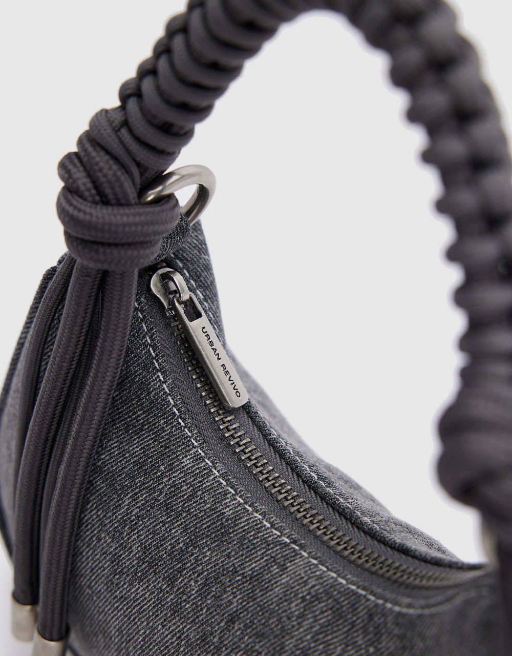 Braided Handle Shoulder Bag