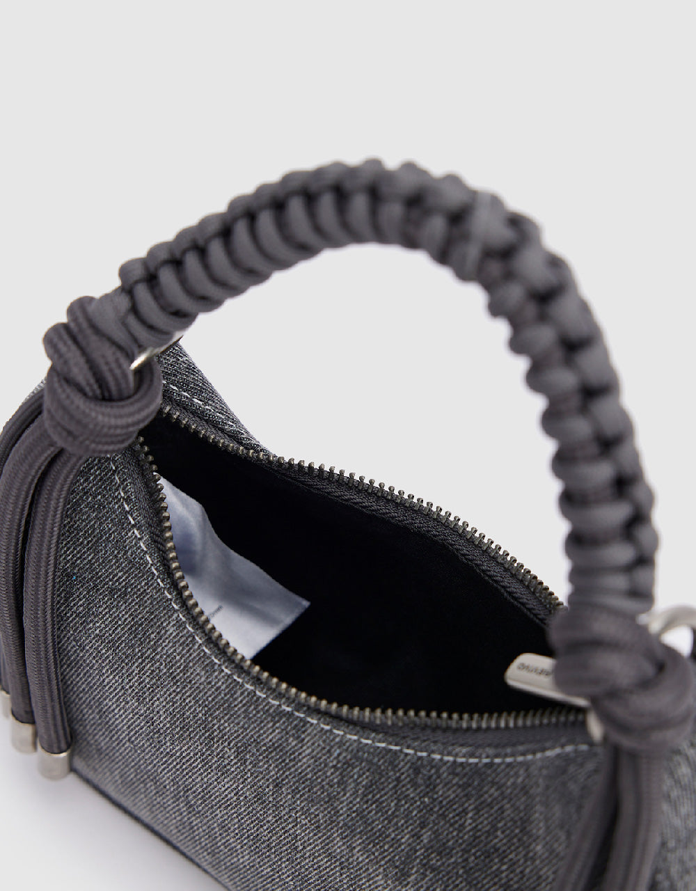 Braided Handle Shoulder Bag