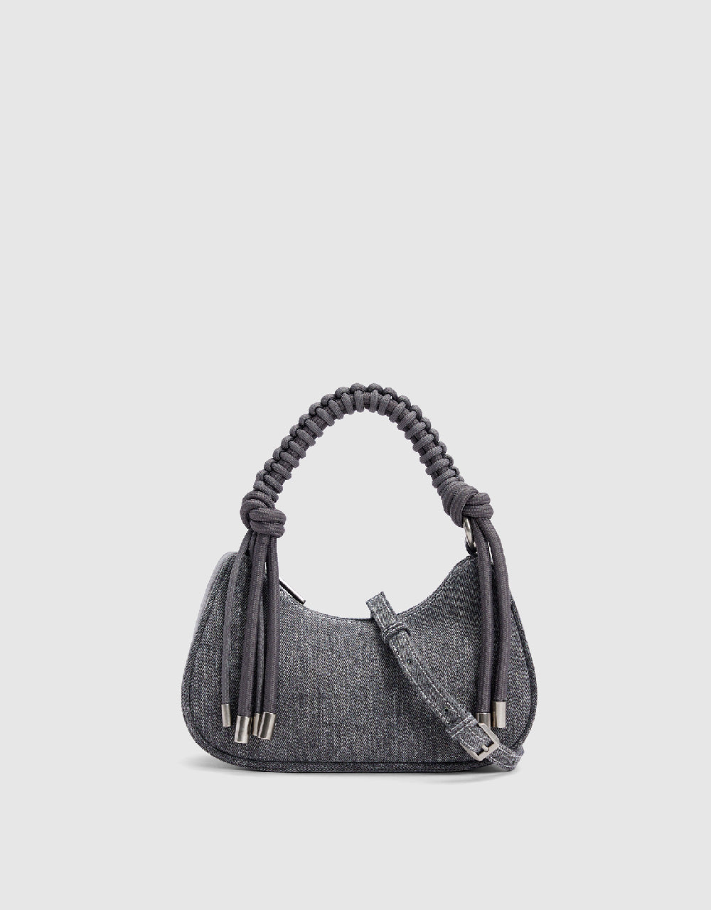 Braided Handle Shoulder Bag
